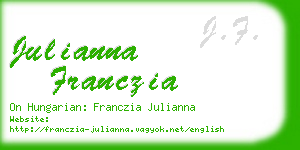 julianna franczia business card